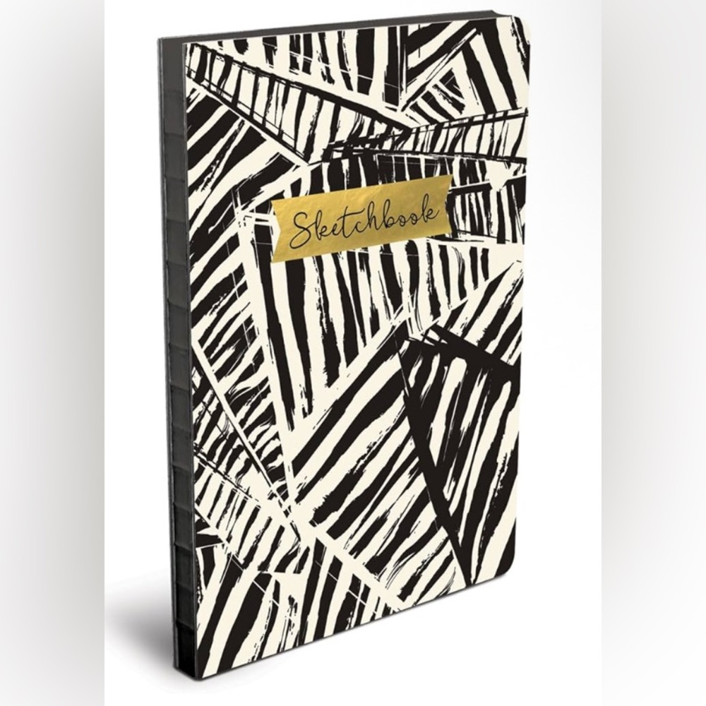 Ebony and Ivory Abstract sketchbook-“deconstructed”/coptic bound-NWT